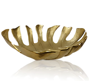 Tazón para Servir Alimentos de Alta Calidad, Acabado Dorado Brillante, Hecho a Mano, Resistente a la Decoloración, Forma Ovalada Rústica, Ideal para un Servicio Elegante - Product Image 2