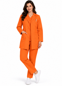 Blouse de laboratoire blanche professionnelle pour médecins, unisexe, respirante, en coton et polyester, uniforme d'hôpital, manches longues, uniforme médical, vente en gros - Product Image 6