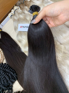 ราคาขายส่ง คุณภาพสูง ผมต่อแบบเคราติน 100 กรัม 28 นิ้ว ผมแท้บริสุทธิ์ แบบตรงธรรมชาติ พร้อม Super Double Drawn - Product Image 3