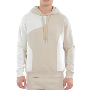 Men Color Blocking Hooded Tracksuit <b>Set</b> Full Sleeve Breathable Cotton Casual Autumn Wear Regular Fit With Side Pockets - Product Image 6