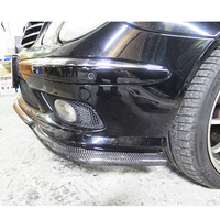 Nuevo Alerón Delantero de Fibra de Carbono Estilo CS, Aditamento con Tornillos para Reequipamiento/Actualización, Compatible con Mercedes-Benz W211 E63 AMG Sedán 2006-2009, MB-W211-6