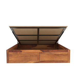 CIA Industries Rosewood Solid Wood <b>Platform</b> <b>Bed</b> King/Queen Size Traditional Design Adjustable Slats <b>Storage</b> Hydraulic - Product Image 4