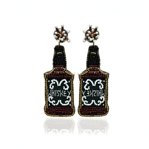 Pendientes Artesanales Clásicos Étnicos de Algodón con Cuentas, Ligeros, en Forma de Mariposa, Bordado con Cuentas de Semillas, Suministros Personalizables para Abalorios - Product Image 1