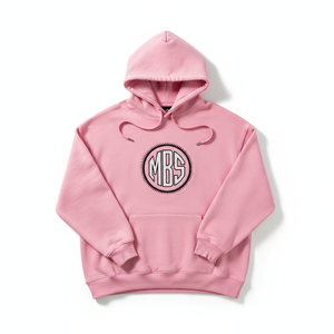 Sudadera con Capucha Rosa de Algodón Pesado con Logotipo Personalizado, Ajuste Regular, 100% Algodón, Forro Polar, Estilo Urbano, Unisex, con Pedrería, Venta al por Mayor para Otoño - Product Image 6
