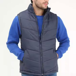 Chaleco Acolchado para Hombre al por Mayor, de Alta Calidad y Bajo Precio, Diseño Único, Color Sólido - Product Image 1