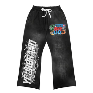 Survêtements surdimensionnés personnalisés pour hommes, vente en gros, en tissu épais, à manches longues, mode hiver, noirs, avec fermeture éclair et logo. - Product Image 2