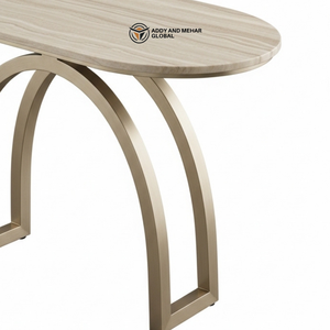 Taburete Redondo de Lujo, Estilo Industrial, Ecológico y Duradero, Base de Metal, Mesa Auxiliar Decorativa Moderna para Sala de Estar o Dormitorio - Product Image 4