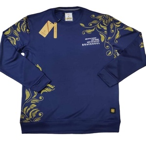 2024 Primavera Verano otoño 100% algodón felpa gruesa cálida Waffle Casual cuello manga larga transpirable secado rápido camiseta hombres - Product Image 4