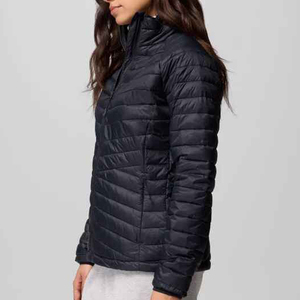 Custom Women's <b>Cropped</b> Hooded <b>Puffer</b> <b>Jacket</b> Lightweight Quilted Winter Coat Embroidered Athletic Outerwear - Product Image 4