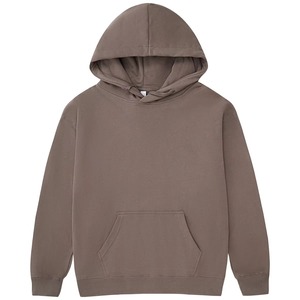 Pink Unisex Hooded Sweatshirt Oversized Zipper-Up Casual Solid Color Pocket Design 100% Cotton Fleece Autumn Wear - Product Image 2