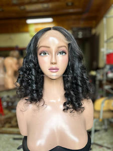 Pelucas de cabello humano vietnamita al por mayor con rizos hinchables HD 5x5 Cierre de encaje Tamaño de tapa pequeña Color natural - Product Image 4