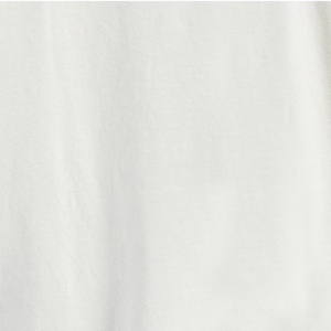 T-shirt blanc à manches courtes, col rond, coupe classique, décontracté, en jersey de coton tricoté, design uni, couleur unie - Product Image 6