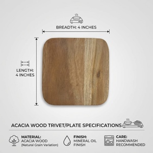 Trending Design Natural solid Wooden Coasters Best Design Tea Cups coaster Manufacturer and Supplier From India - Product Image 2