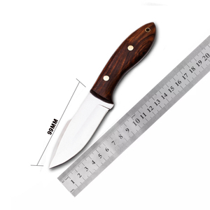 Custom Hunting & Camping Knife Fixed Blade <b>Drop</b> Point Straight Edge Stainless Steel Leather Sheath Bulk B2B Supplier Europe USA - Product Image 4