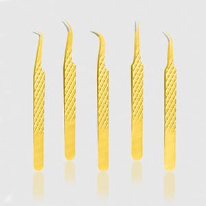 Gran oferta, pinzas profesionales para extensiones de pestañas, nueva punta de fibra, pinzas de agarre de diamante, Material de acero inoxidable, Punta puntiaguda - Product Image 3
