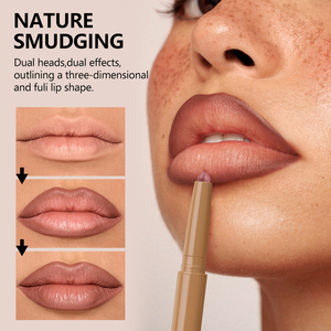 Crayon à lèvres mat 11 couleurs, stylo à lèvres 2-en-1 avec taille-crayon intégré pour des lèvres définies et longue durée - Product Image 5