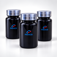 Pot cosmétique/alimentaire en PET 60CC avec bouchon en plastique, emballage personnalisé avec logo, fabricant OEM ODM, fournisseur, usine au Vietnam, marque PAVICO