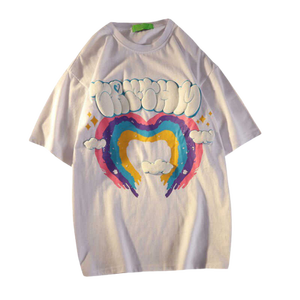 T-shirt personnalisé à impression en relief pour hommes, t-shirt en coton surdimensionné, streetwear, vêtements décontractés de haute qualité, fabricant OEM, exportation aux États-Unis - Product Image 6