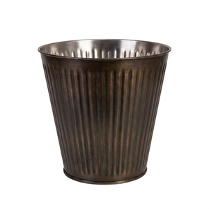 Solid Copper Ice Bucket Round Shape Metal Wine <b>Cooler</b> Vintage Style Handmade Beverage Holder Bar Ware Wine <b>Cooler</b> - Product Image 4