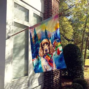 ธงค็อกเกอร์สแปเนียลโพลีเอสเตอร์หลากสีสำหรับตกแต่งสวนเสาสำหรับตกแต่งสนามหญ้างานศิลปะ - Product Image 2