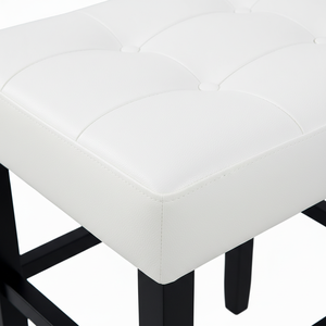 Tabouret de bar moderne en cuir PU sans dossier, tabouret de comptoir rembourré pour cuisine - Product Image 5