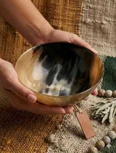 ชามเขาควายธรรมชาติทำมือชามตกแต่งเสิร์ฟเป็นมิตรกับสิ่งแวดล้อมเครื่องใช้บนโต๊ะอาหารของขวัญ - Product Image 4