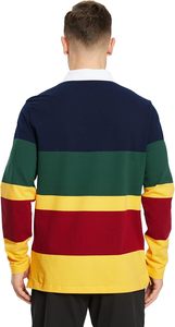 <b>Men's</b> Polo <b>Shirts</b> Long Sleeve Striped Dry Fit Casual <b>Collared</b> Pique Golf Polo <b>Shirts</b> for <b>Mens</b> - Product Image 3