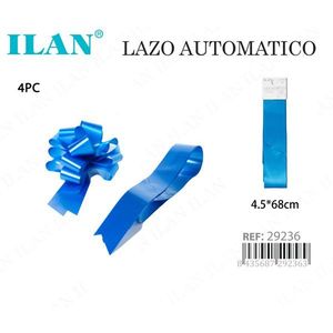 Lazo Automático Iln de 4.5x68 cm, Azul, 4 Piezas, Decoración para Regalo - Product Image 3