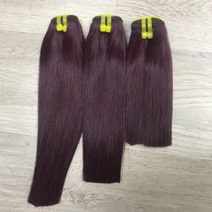 Venta al por mayor 100% Paquete de pelo Remy vietnamita berenjena Color hueso recto alta calidad excelente extensiones de cabello humano - Product Image 5