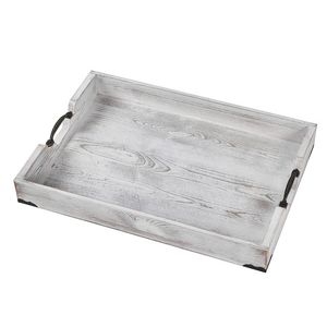 Modernas Bandejas de Servir de Madera de Grado Comercial Personalizadas con Asas, Diseño de Color Personalizado, Concepto de Marca para el Hogar, Acabado sin Tratar - Product Image 5