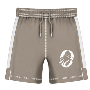 Pantalones Cortos de Rugby Color Blanco Taupe, Cintura Elástica con Cordón, Ropa Deportiva para Entrenamiento y Partidos, Pantalones Cortos de Rugby Ligeros - Product Image 1