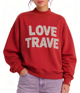 Sweat-shirt réversible pour femme en molleton 100% coton de haute qualité, coupe oversize, col montant, style universitaire, personnalisable avec logo OEM, idéal pour le Pilates et le yoga - Product Image 1