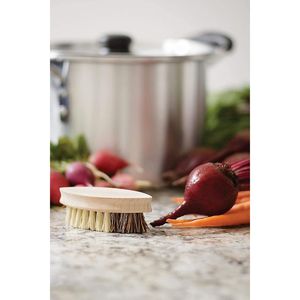 Brosse à légumes naturelle avec poils en fibres de Tampico, outils pour fruits et légumes - Product Image 2