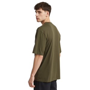 Men Eco-Friendly 220g Silk Screen Printed Drop Shoulder Oversized Cotton Streetwear T-Shirt - Product Image 3