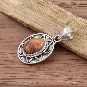 Collar con Colgante de Piedra Preciosa Amarilla Natural, Hecho a Mano, de Plata de Ley 925 Chapada en Platino Vintage, Piedra de Nacimiento de Noviembre, Venta al por Mayor - Product Image 3