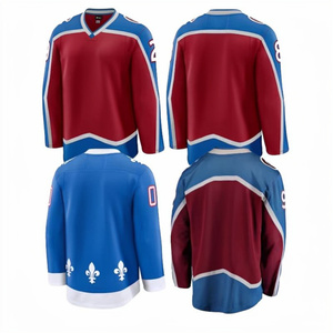 Camiseta de Hockey sobre Hielo Bordada al por Mayor, 100% Poliéster, de Secado Rápido, con Nombre y Número Personalizados, Birlag Sports - Product Image 1