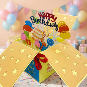 Boîte cadeau tendance pour anniversaire, carte pop-up 3D faite à la main, découpe artisanale, design personnalisé Vietnam, ange en papier, meilleur choix de cadeaux - Product Image 6