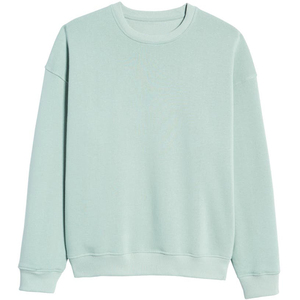 Sudadera Holgada de Cuello Redondo para Mujer, Diseño de Logotipo Personalizado en la Parte Delantera, Estampado de Leopardo, Mangas Caídas, Mezcla de Algodón Transpirable - Product Image 1