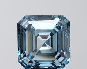 Diamante CVD Suelto de Alta Calidad, Corte Asscher, 9 a 10 Quilates, Corte Excelente, Color Azul, Claridad VS1, Cultivado en Laboratorio, con Certificado IGI - Product Image 3