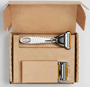 Boîte en kraft brun écologique de luxe avec matériaux recyclés, emballage personnalisé pour lames de rasoir, boîte cadeau réutilisable - Product Image 2