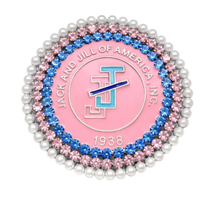 Broche en strass rose avec bordure en cristal bleu, élégante, accessoire de mode pour femme, fille, cadeau de fête, décoration - Product Image 4