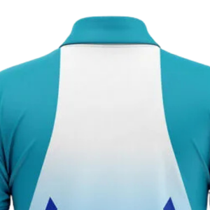 Men Sky Blue Sublimation Cricket Jersey Short Sleeve Polo Sports Shirt <b>Athletic</b> Match Wear Team Uniform Performance Apparel - Product Image 3
