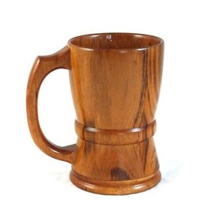 Eco Friendly Wooden Coffee Mug Handmade Solid Wood <b>Cup</b> Natural Finish Rustic Style Drinkware <b>for</b> Kitchen - Product Image 3