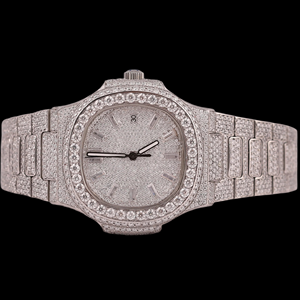 Reloj de Colección de Marca para Hombre, Estilo Hip Hop, Totalmente Cubierto de Diamantes, Caja Cuadrada, Esfera con Diamantes Moissanite, Precio al por Mayor, Estilo Antiguo - Product Image 1