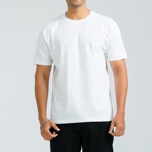 เสื้อยืดโอเวอร์ไซส์สีขาวล้วนแบบหนา คอสูง แขนตก ทรงหลวม สไตล์สตรีทแวร์ สำหรับผู้ชาย รับผลิตตามสั่ง ขายส่ง - Product Image 4