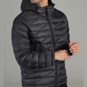 Nouvelle conception, veste longue en duvet pour homme de haute qualité, taille plus, doublure en polaire, coupe-vent, manteau chaud pour l'extérieur - Product Image 3