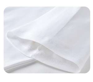 T-shirt en coton pur uni avec logo personnalisé, coupe ample, poids lourd 230 g/m², couleur unie, manches courtes, t-shirts d'été pour hommes et femmes - Product Image 5