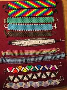 กำไลข้อมือลูกปัดทำมือ ลายหินสีดำเหลืองเงิน NOUSHAD HANDICRAFTS NH-696 รับรองโดย IGI ผลิตภัณฑ์ตัวอย่างจากอุตรพัฒนา - Product Image 4
