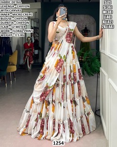 ชุดเลเฮนกาสีชมพูซิมโฟนี - Product Image 5