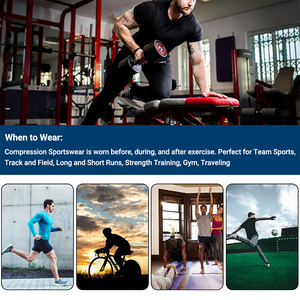 Wholesale High Quality Men's Short Sleeve Sport <b>Compression</b> Top Cool Dry Workout T-<b>Shirt</b> <b>Compression</b> <b>Shirt</b> - Product Image 6